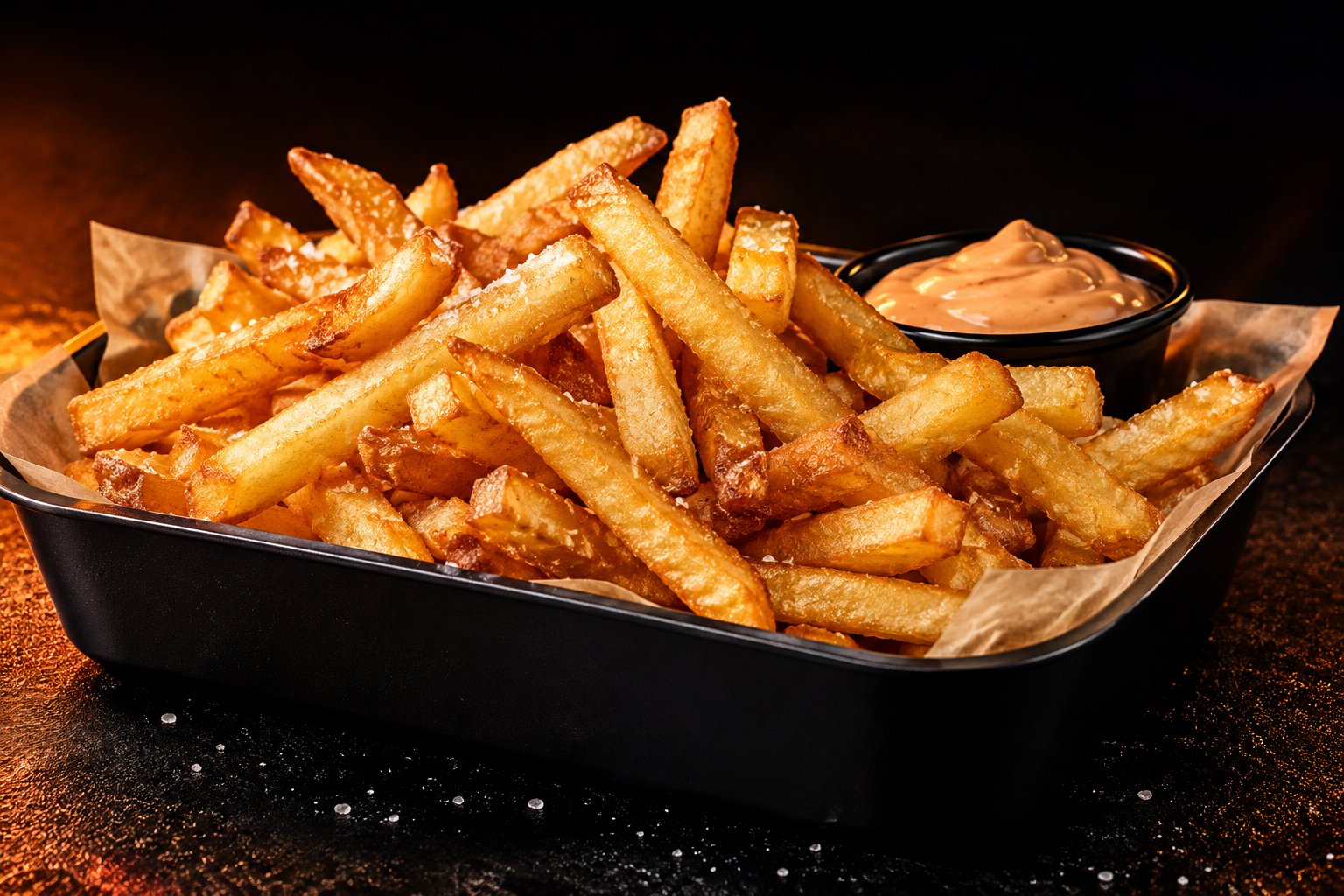 Fries mit Sauce